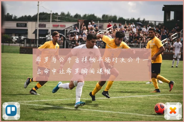 希罗与公牛吉祥物半场对决公牛一击命中让希罗瞬间退缩